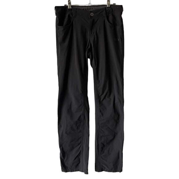 The North Face Mid Rise Waist Nylon Blend Casual Straight Leg Pants Black 4 - Picture 1 of 9